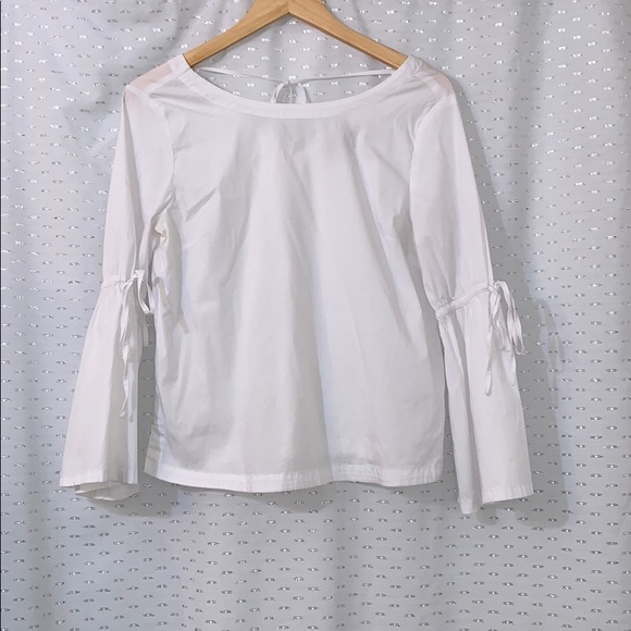 LOFT-Tied Bell Sleeve Top EUC - Picture 3 of 6